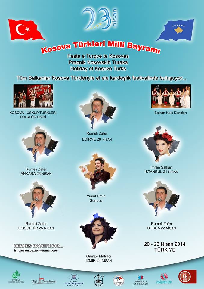 KOSOVA TÜRKLERİ MİLLİ BAYRAMI KARDEŞLİK FESTİVALİ