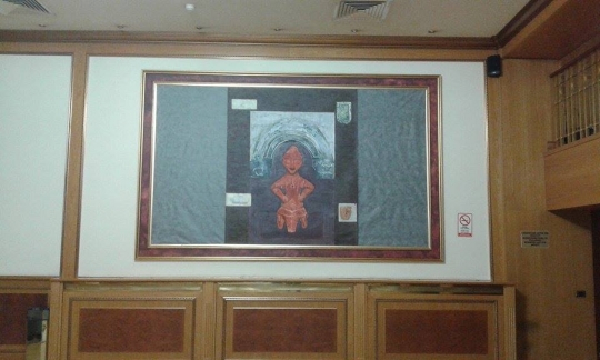 MECLİS GİRİŞİNDEKİ TABLOLARIN TEKRARDAN ÜSTÜ ÖRTÜLDÜ