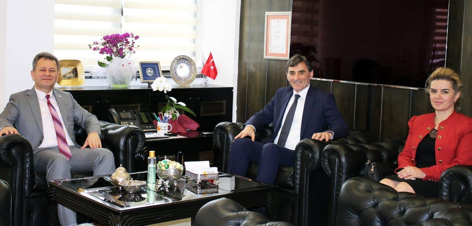 BAKAN YAĞCILAR, ÖSYM’Yİ ZİYARET ETTİ